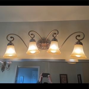 Jessica McClintock 4 light vanity fixture
